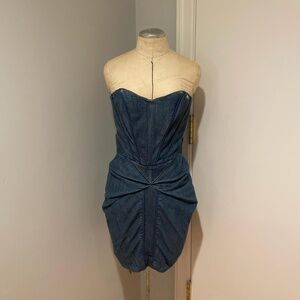 Apple Bottoms Denim Corset Dress Size 3/4